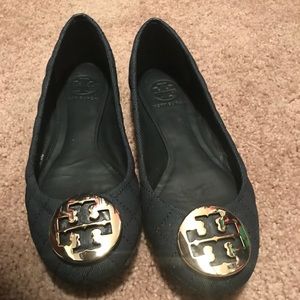 Tory Burch Denim Quinn Flats
